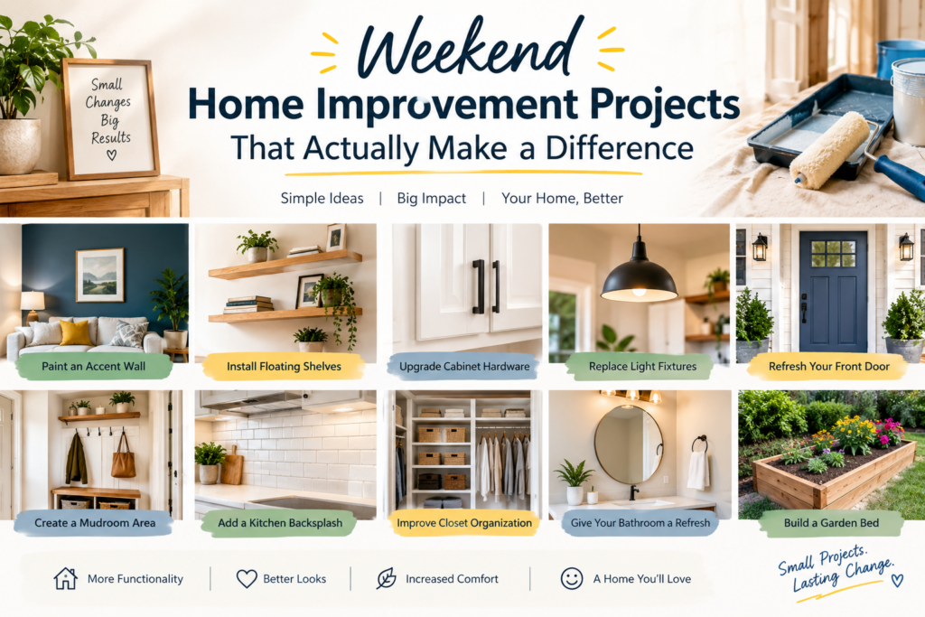 Weekend Home Improvement Projects That Actually Make a Difference